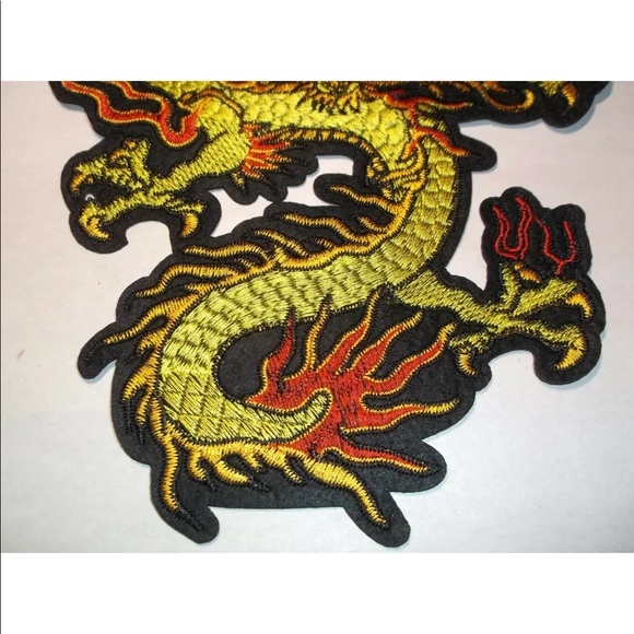 Large 9” Chinese dragon iron on patch - Picture 3 of 4
